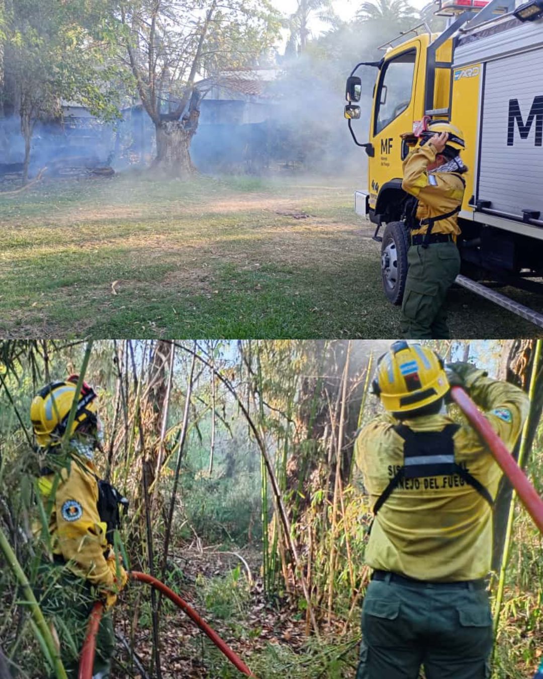 La Brigada Forestal participo en diversas intervenciones por incendios forestales y rurales registrados en distintos sectores de la provincia de Tucumán.